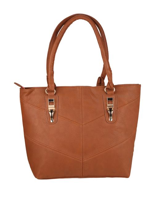 tan leatherette handbag - 11083192 - Very Small Image - 1