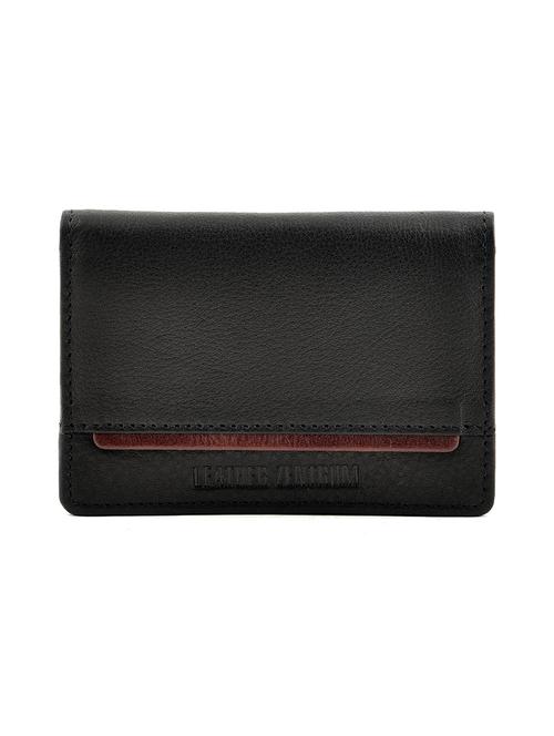 black leather card holder - 11089393 - Very Small Image - 1
