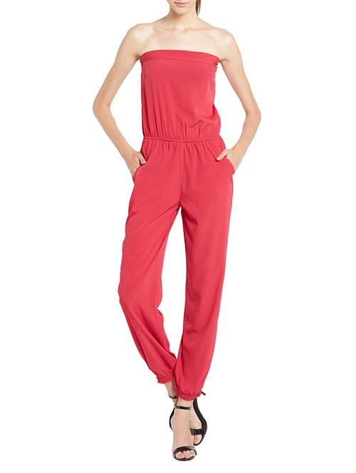 pink polyester jumpsuit - 11090870 - Very Small Image - 1