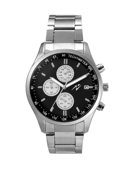yepme men's chronograph watch - black/silver - 11101932 - Very Small Image - 1