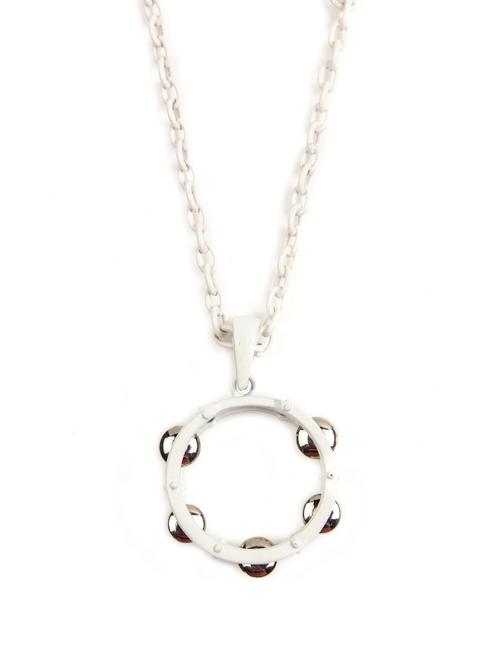 White steam punk necklace - 11102 - Very Small Image - 1