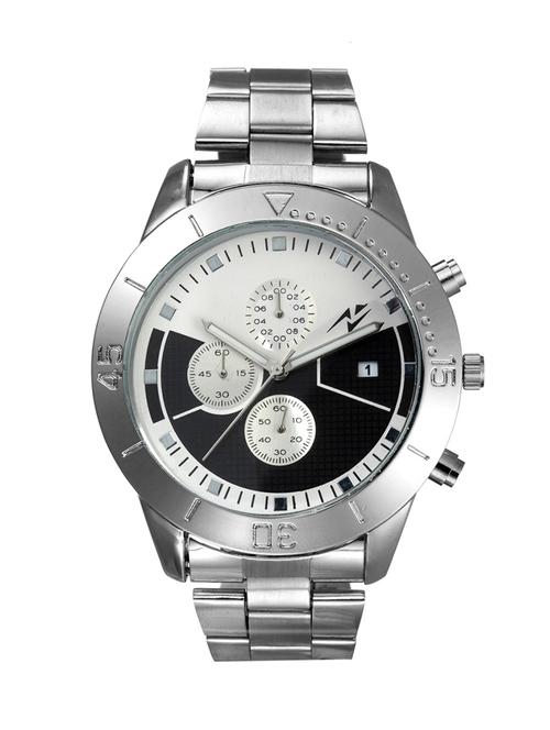 yepme men's chronograph watch - black/silver - 11102021 - Very Small Image - 1
