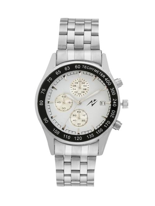 yepme men's chronograph watch - white/silver - 11102090 - Very Small Image - 1