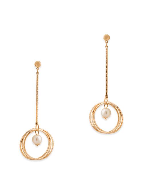 gold metal earring - 11102495 - Very Small Image - 1