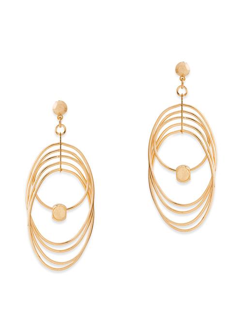 gold metal earring - 11102505 - Very Small Image - 1