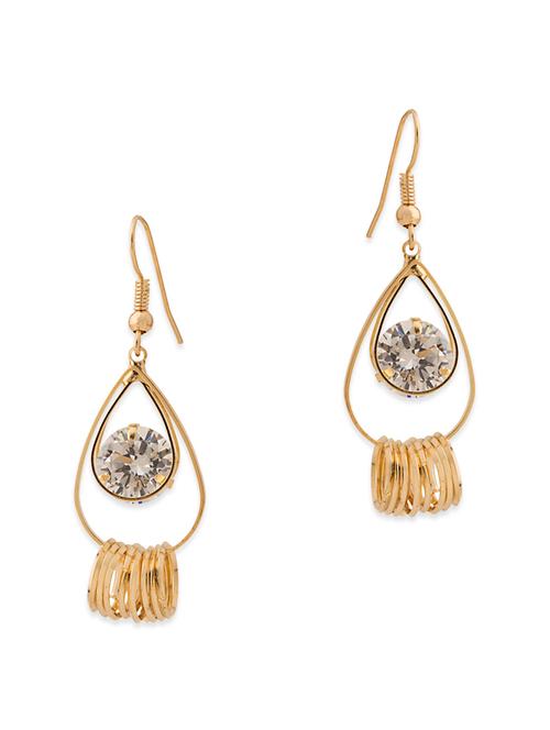 gold metal earring - 11102507 - Very Small Image - 1