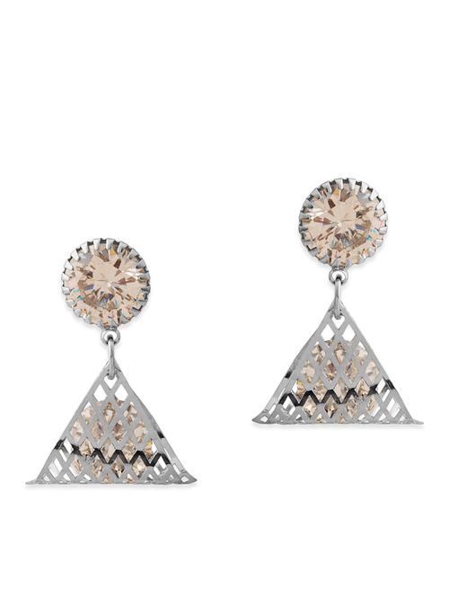 silver metal earring - 11102542 - Very Small Image - 1