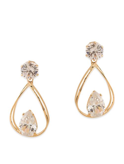 gold metal earring - 11102576 - Very Small Image - 1