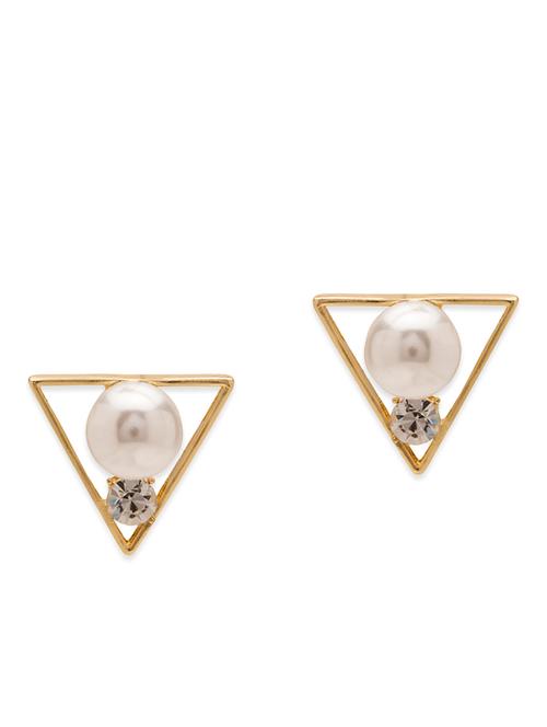 gold metal earring - 11102610 - Very Small Image - 1