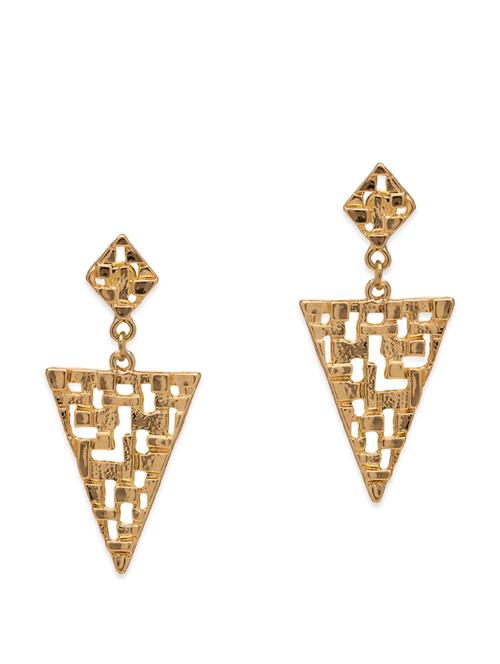 gold metal earring - 11102672 - Very Small Image - 1