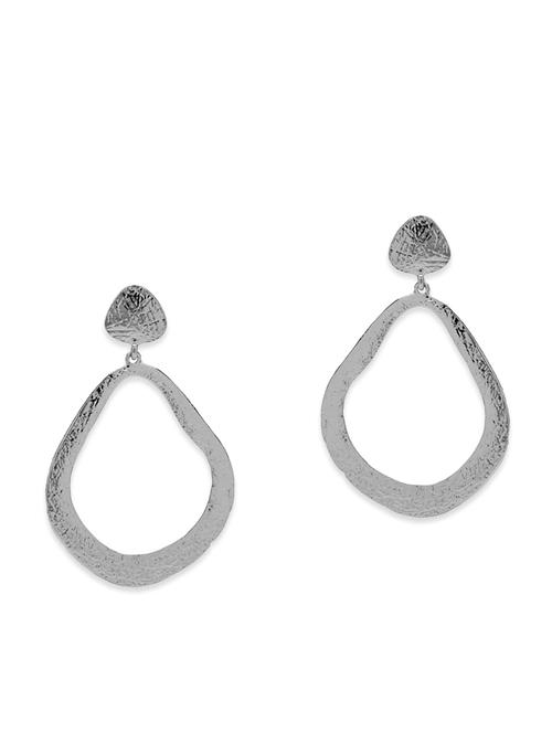silver metal earring - 11102675 - Very Small Image - 1