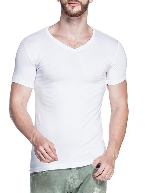 white viscose t-shirt - 11103350 - Very Small Image - 1