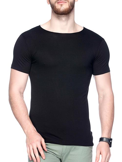 black viscose t-shirt - 11103357 - Very Small Image - 1