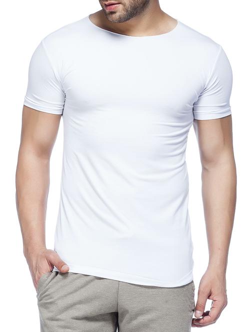 white viscose t-shirt - 11103369 - Very Small Image - 1
