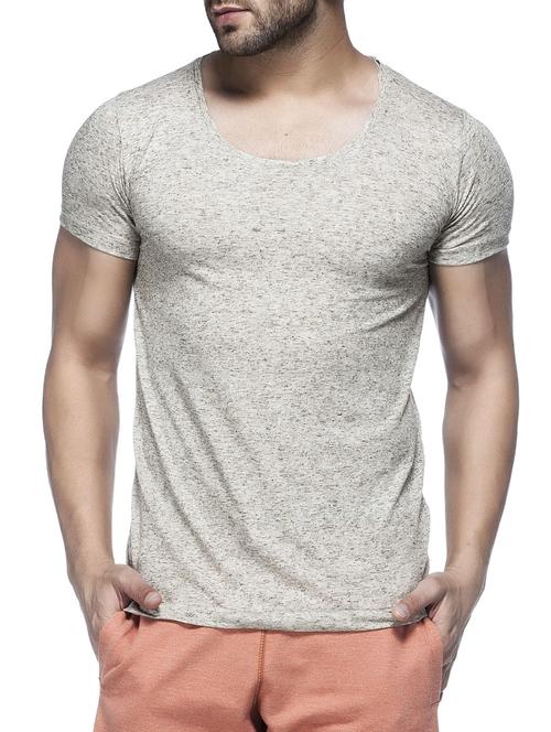 beige linen t-shirt - 11103430 - Very Small Image - 1