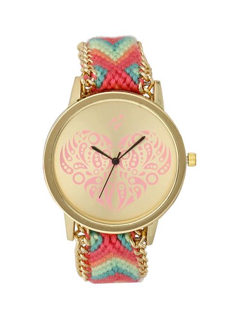 yepme women's ribbon watch - golden/multicolor - 11103911 - Very Small Image - 1