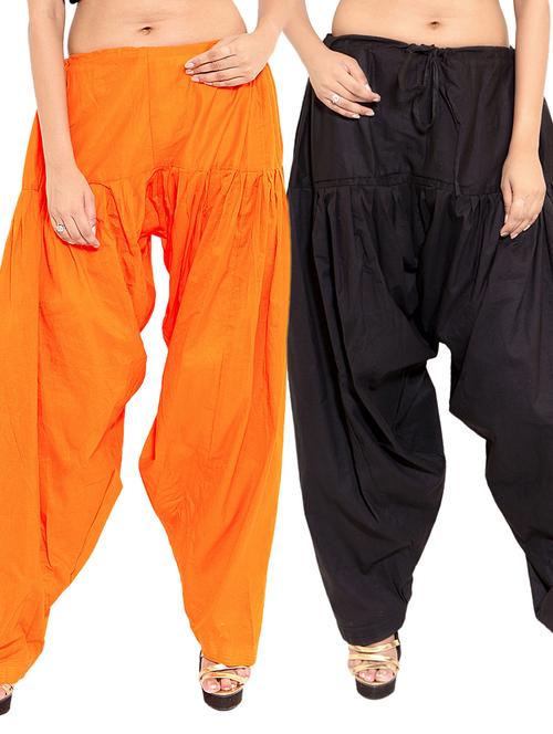 black cotton combo salwars - 11119995 - Very Small Image - 1