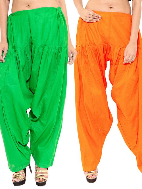 multi color cotton combo salwar - 11120006 - Very Small Image - 1