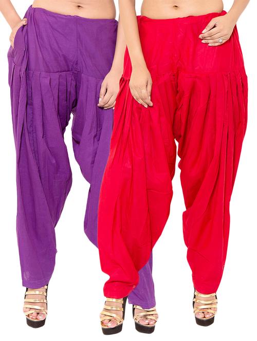 multi color cotton combo salwar - 11120026 - Very Small Image - 1