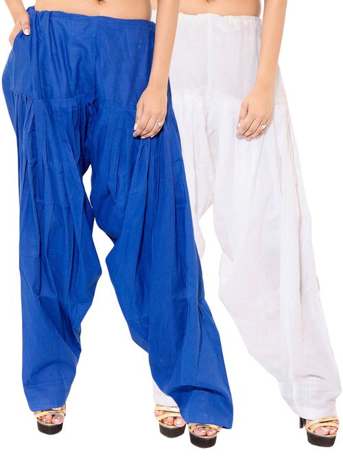 multi colored cotton combo salwars - 11120049 - Very Small Image - 1