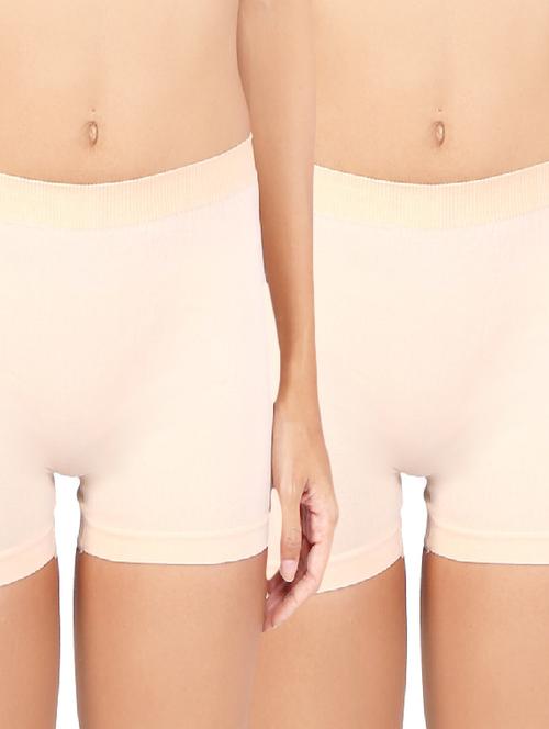 beige cotton shaper thighs shapewear - 11120875 - Very Small Image - 1