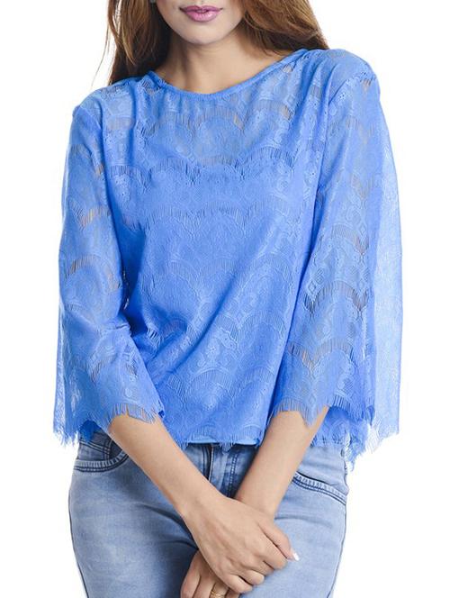 blue polyester regular top - 11121580 - Very Small Image - 1