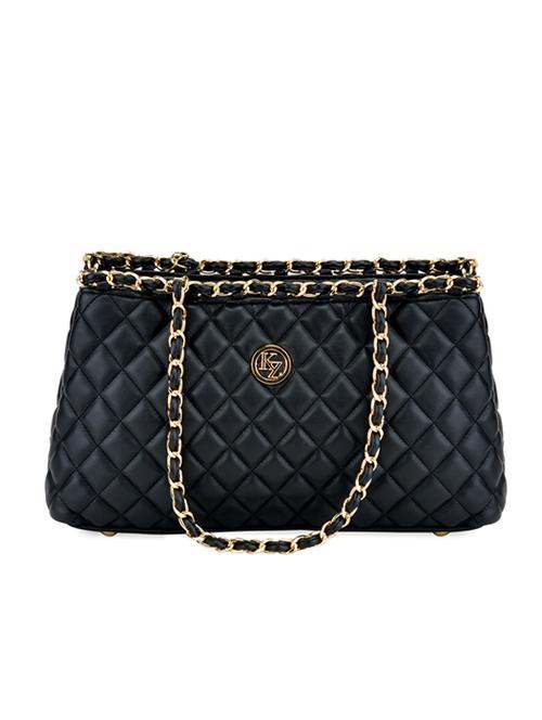 black leatherette handbag - 11122840 - Very Small Image - 1