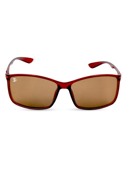 brown plastic frame rectangular sunglasses - 1113114 - Very Small Image - 1