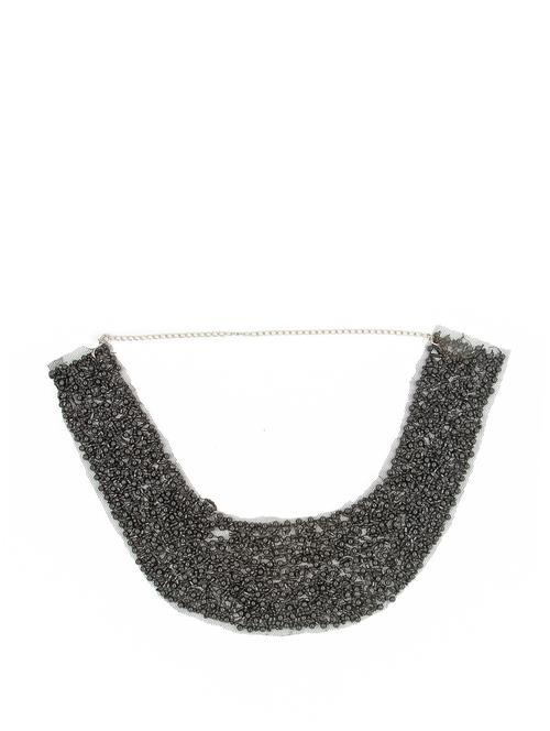 Embroidered bib necklace - 11133 - Very Small Image - 1