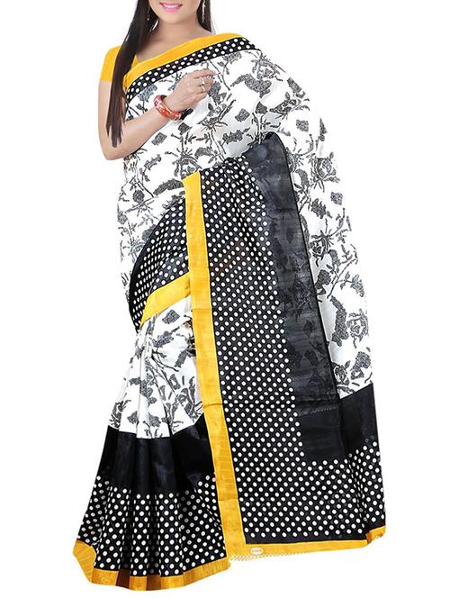 women's bordered royal blue colored saree with blouse - 11137417 - Very Small Image - 1