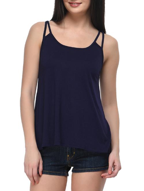 blue viscose top - 11140501 - Very Small Image - 1