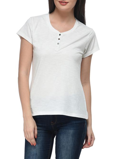 white cotton top - 11140509 - Very Small Image - 1