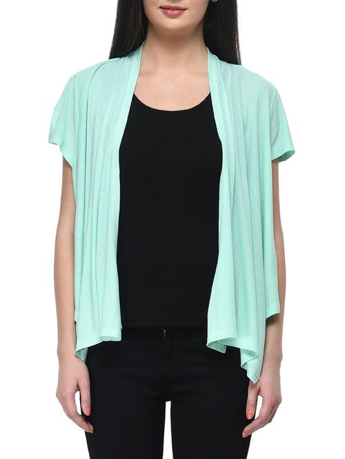 light blue crepe shrug - 11141647 - Very Small Image - 1