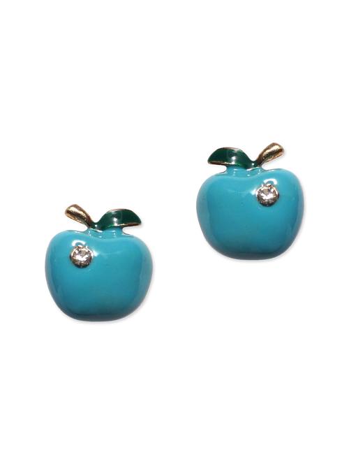 blue metal studs earrings - 11142214 - Very Small Image - 1