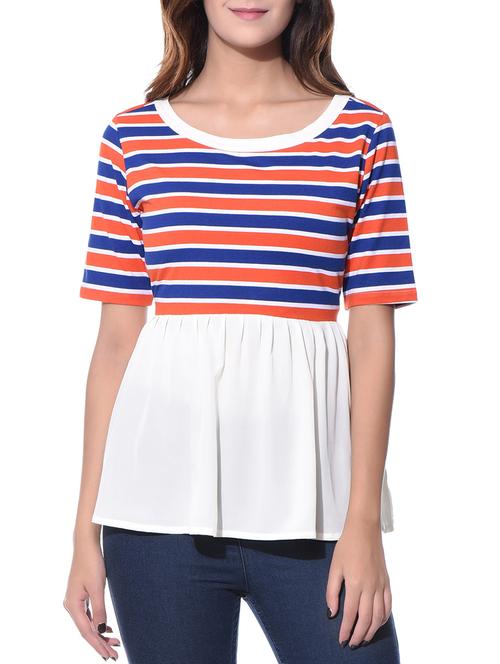 white striped casual top - 11143377 - Very Small Image - 1
