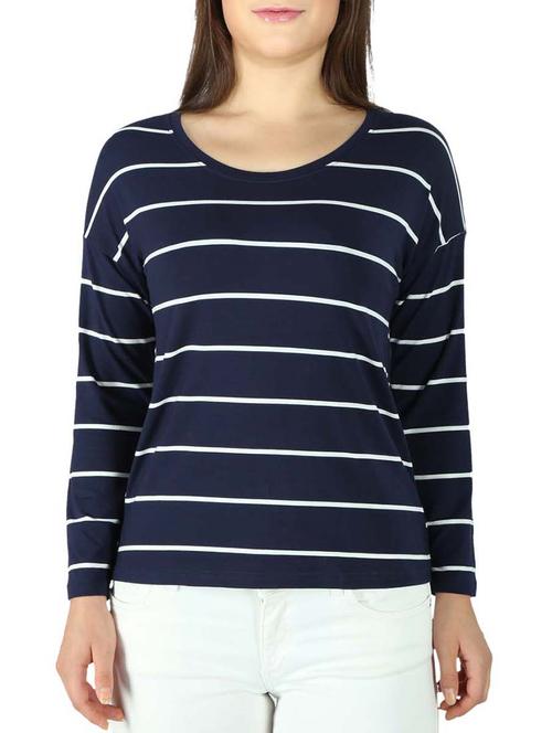 dark blue cotton regular top - 11149877 - Very Small Image - 1
