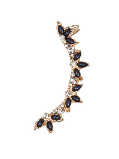 black stone studded ear cuff - 1115111 - Very Small Image - 1