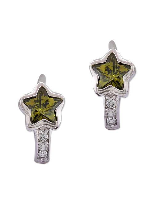 green metal balli earring - 11154000 - Very Small Image - 1