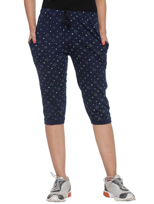 navy blue cotton capris - 11174193 - Very Small Image - 1