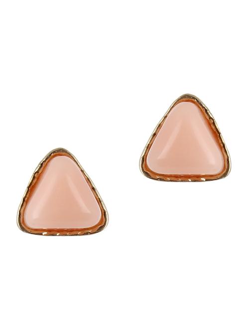 peach triangle stud earrings - 1117944 - Very Small Image - 1