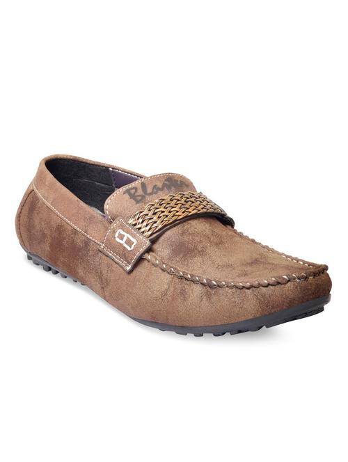 brown leatherette slip on loafer - 11180764 - Very Small Image - 1