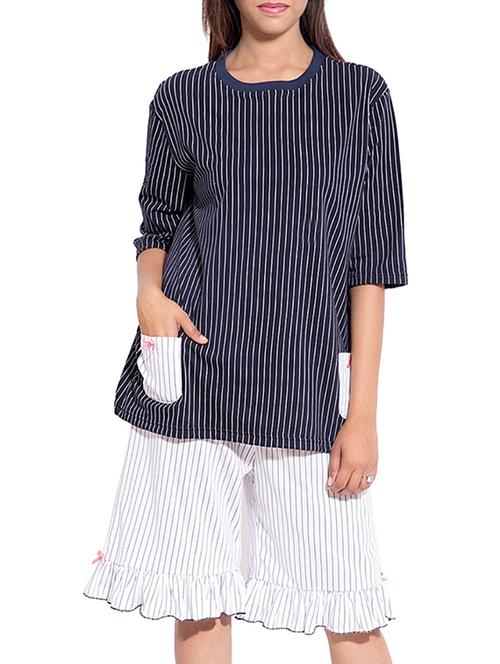 striped top with capri set - 11181159 - Very Small Image - 1
