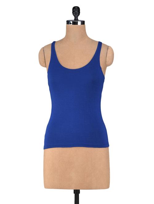 plain viscose knit tank top - 1118634 - Very Small Image - 1