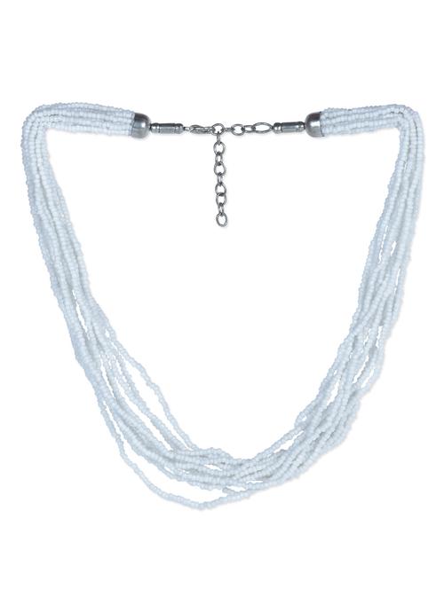 white multilayered beaded necklace - 1119053 - Very Small Image - 1