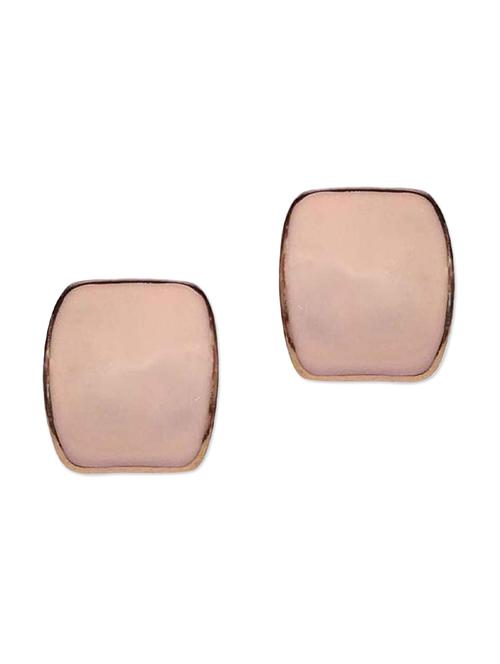 pink metal studs earring - 11190539 - Very Small Image - 1