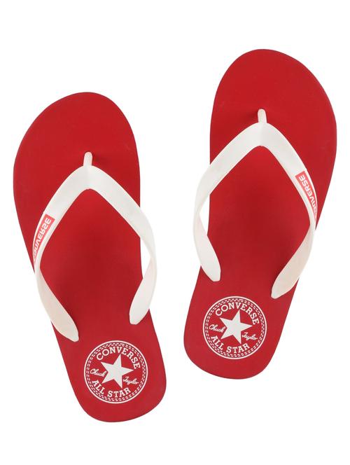 red rubber slip on flip flops - 11195444 - Very Small Image - 1