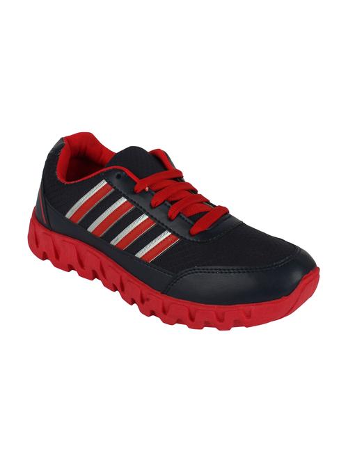 red leatherette sport shoes - 11201403 - Very Small Image - 1
