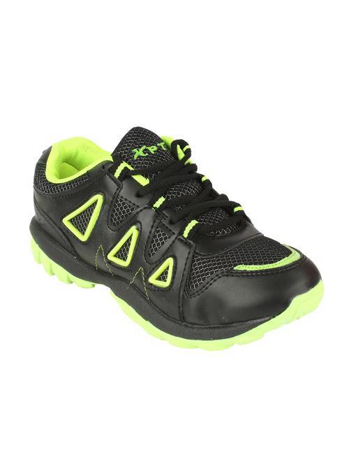 black leatherette sport shoes - 11201428 - Very Small Image - 1