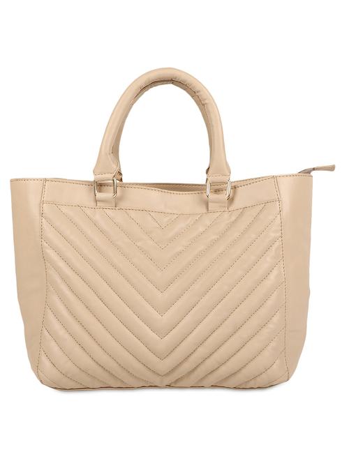 beige leatherette hand bag - 1121290 - Very Small Image - 1