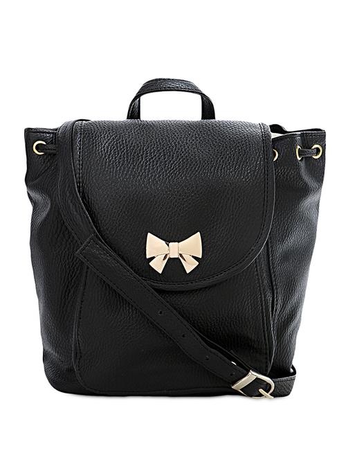 black leatherette sling bag - 1121293 - Very Small Image - 1